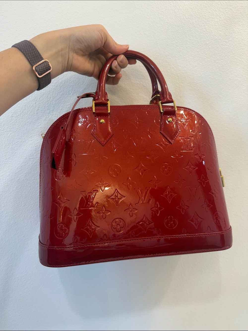 Louis Vuitton Red Patent Alma PM